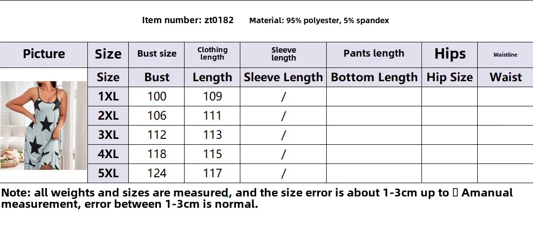 Spring and Summer European and American Plus Size Women Pajamas Homewear Suspenders in the Skirt Printed Nightgown Sleepwear