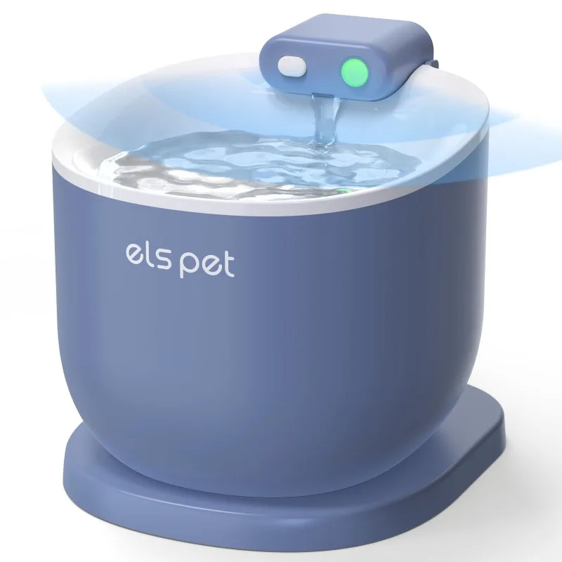 els-pet-5000mah-battery-operated-cat-fountain-25l-wireless-pet-water-fountain-with-motion-sensor-cordless-cat-water-dispenser