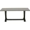 V697GA650-7 7 Piece Dinette Set Consist of a Rectangle Dining Room Table with V-Legs and 6 Dark Gotham Linen 5