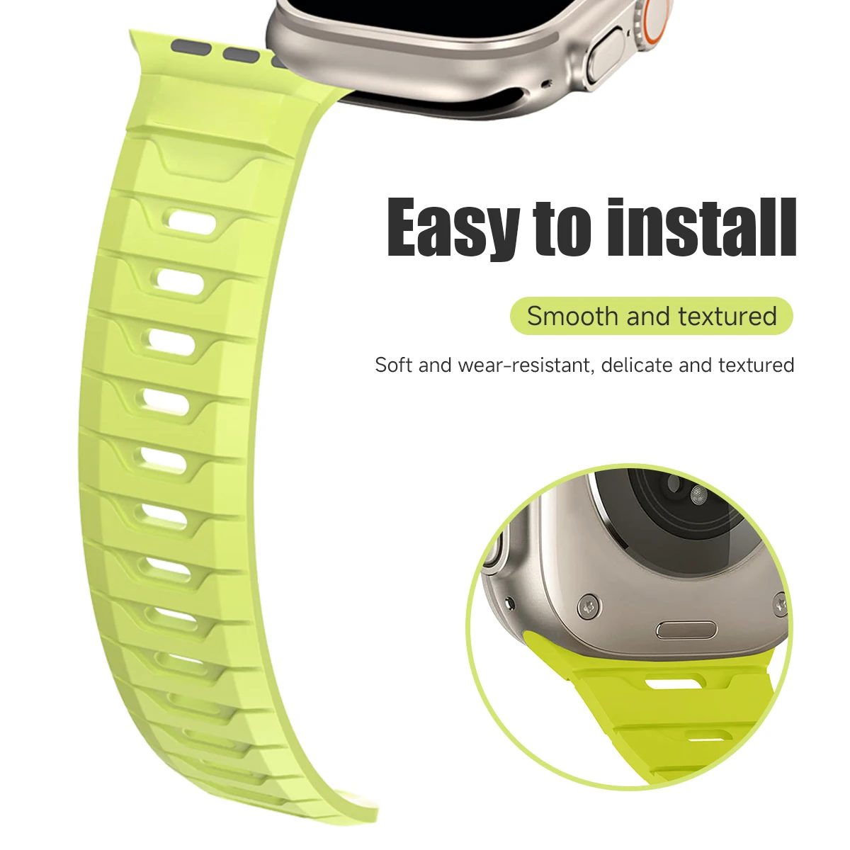 Magnetisches Armband für Apple Watch Ultra 3/2 49 mm 38 40 mm 45 mm 46 mm 44 41 mm Sportarmband für iWatch 11 10 9 8 7 6 SE Silikonarmband – Detail 7