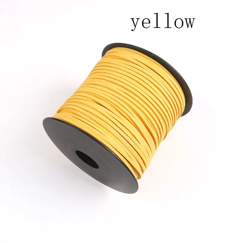 100-Yard Suede Cord for DIY Crafts and Jewelry Making - 2.6mm Faux Leather Lace