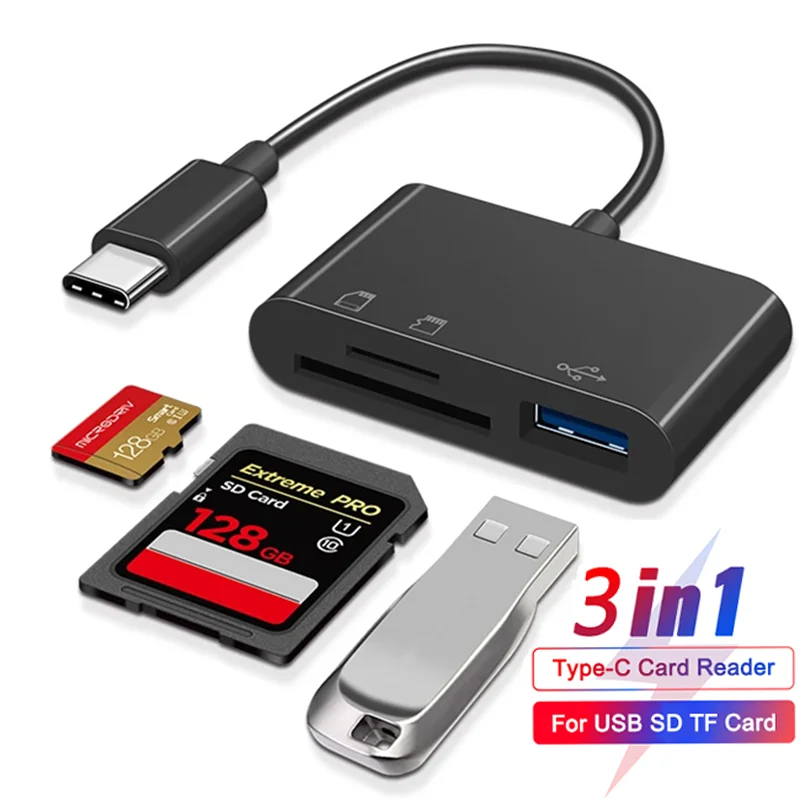 Lector Micro Sd Lector De Tarjetas USB C Ulti XD SD/icroSD/CF/S/XD Adaptador De Lector Tarjetas