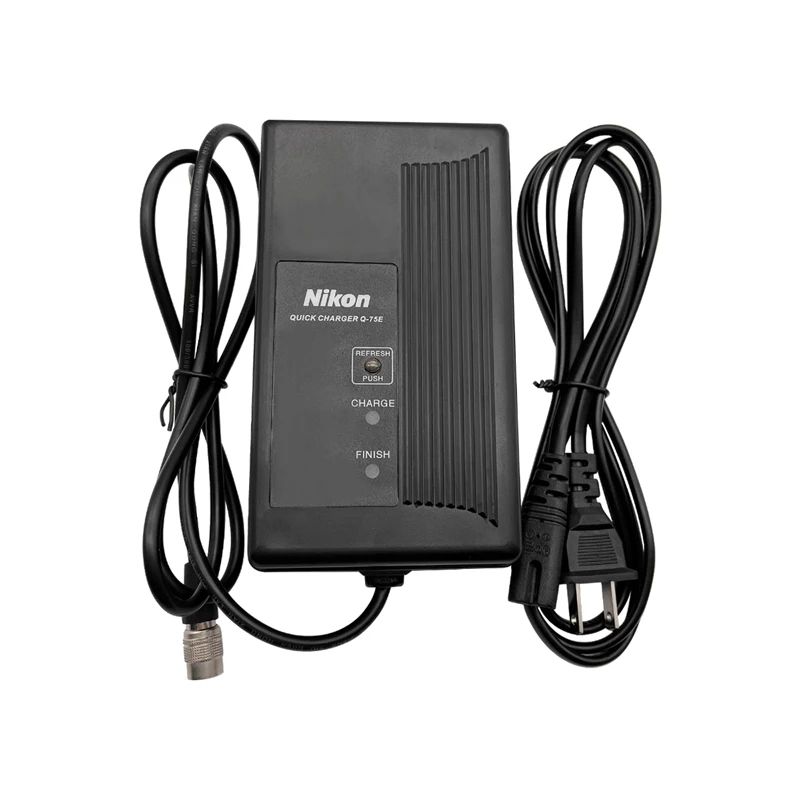 Chargeur Q-75E Neuf Pour Batteries Nikon BC-65/BC-80 Et Stations Totales - 4 Broches