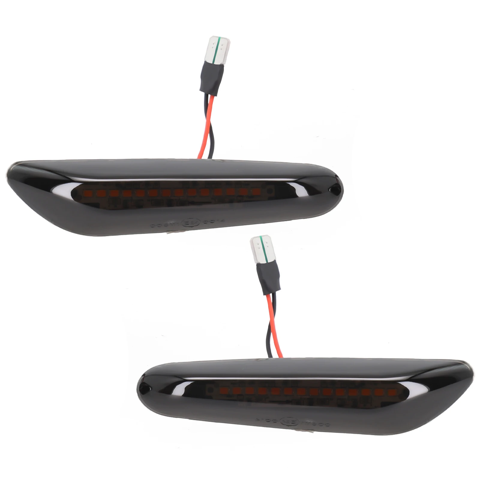 

2pcs LED Dynamic Side Marker Turn Signal Lights For BMW E60 E61 E82 E88 E90 E91 E92 E93 Yellow Sequential Blinker Signal Lamp