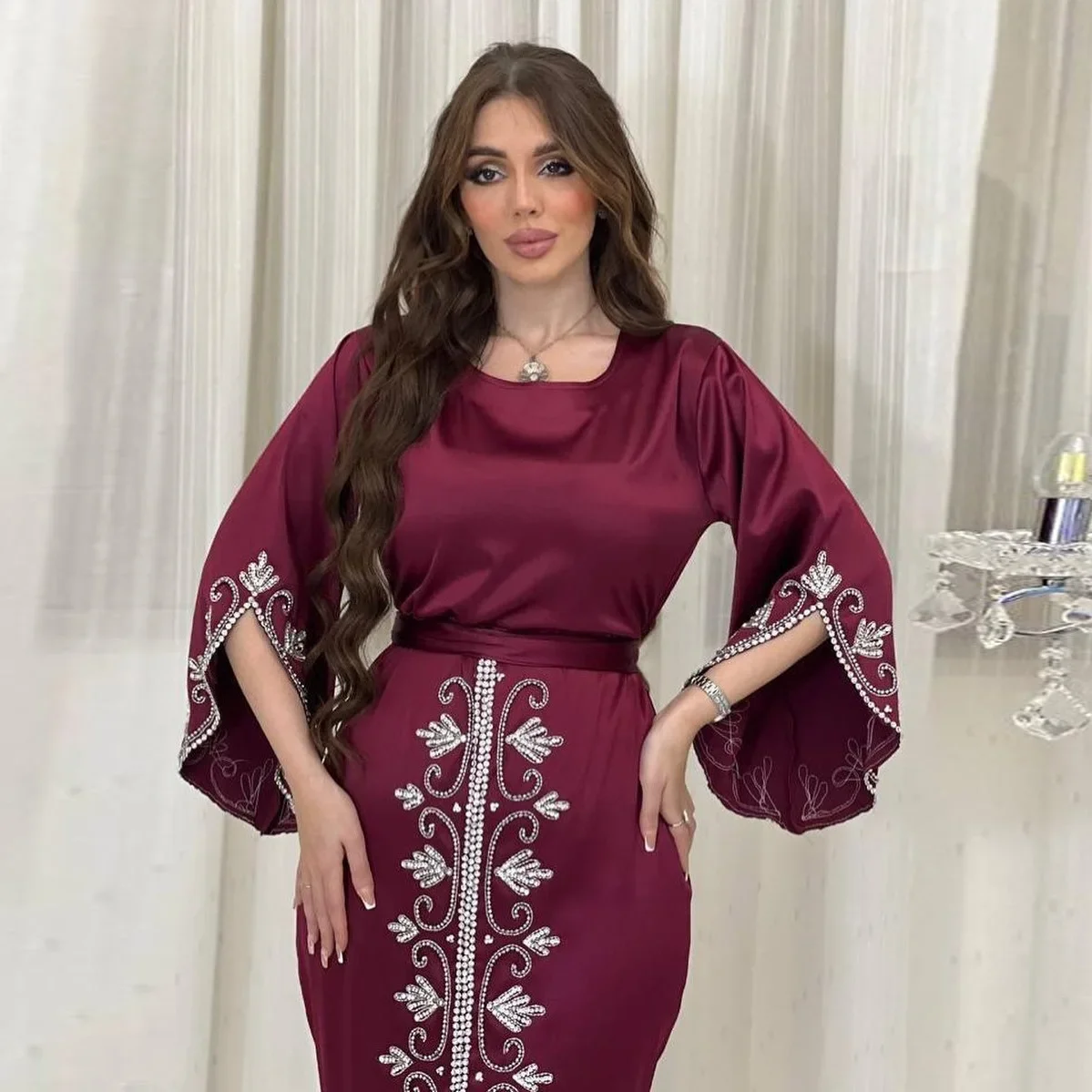 Morocco Party Dress Abaya Dubai Luxury Evening Dresses for Women Jalabiya Saudi Wedding Kaftan Robe Muslim Fashion Arab Abayas