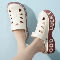 Smile – sandales populaires décontractées à enfiler pour femmes, chaussures de grotte, nouvelles sandales de plage confortables à fond souple, pantoufles à semelles épaisses, été 3