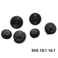 CNC Steel Cut SHS Gear Set Torque 16:1 18:1 High Speed Gear Set For Ver.2 AEG EBB Airsoft Gearbox 2