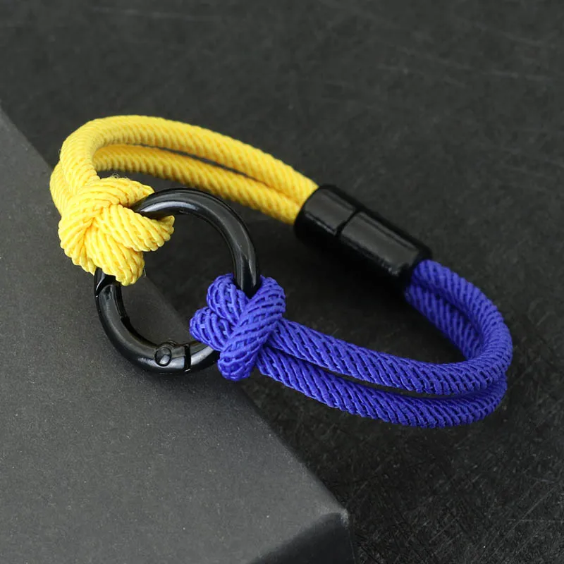 New In Ukrainian Symbol Bracelet With Yellow Blue Bicolor Matching