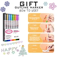 24/36/48/60/80/120/168 цветов, перманентные художественные маркеры с двойным наконечником для рисования, рисования, рисования, комиксов, дизайна, школьные принадлежности — изображение 6