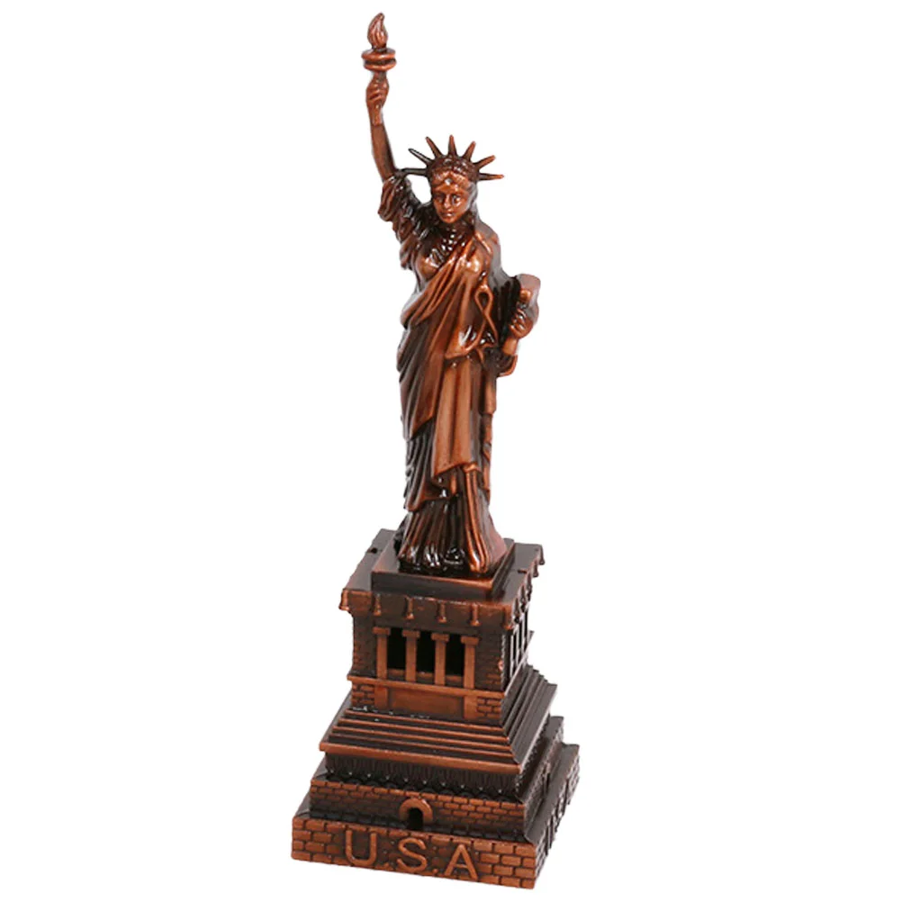 

Statue of Liberty Office Decor Bookshelf Ornament Metal Statue Of Liberty Decor