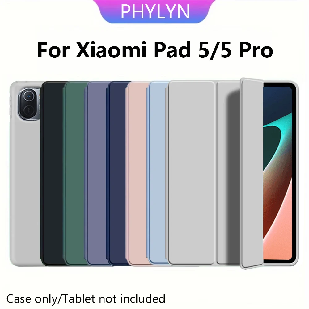 Trifold Stand Smart Case with Pencil Holder and Soft Back, Auto Sleep/Wake Feature