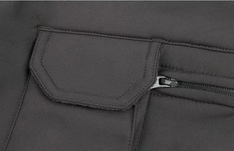 Winter Cargo Hosen Männer Fleece Liner Taktische Hosen Camping Wandern Jagd Soft Shell Hosen Wasserdichte Elastische Warme Hosen – Detail 11