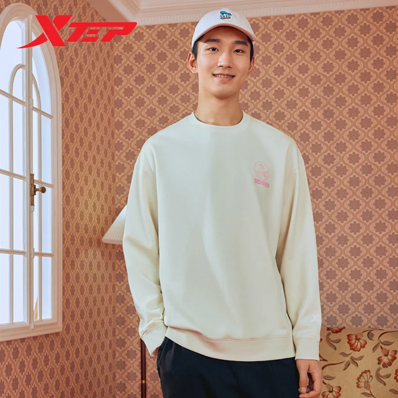 Xtep Pullover Hoodie For Men And Women Winter Invigoration Unisex Sweatshirt Comfortable Leisure Outdoor Tops 877427930122