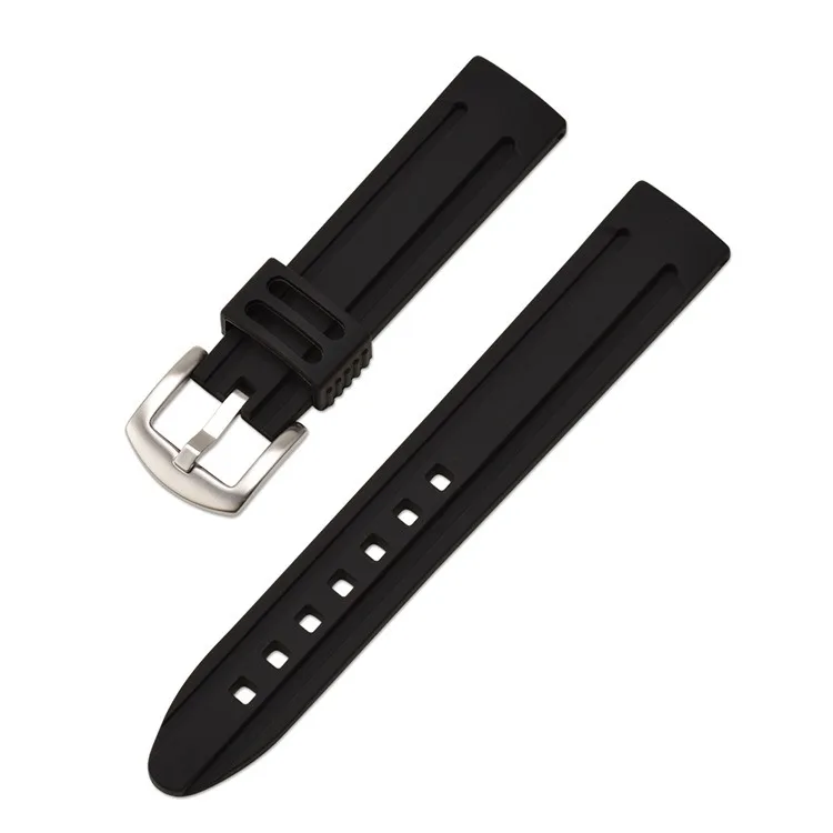 Durable Silicone Sport Wristband - Waterproof Rubber Strap Replacement