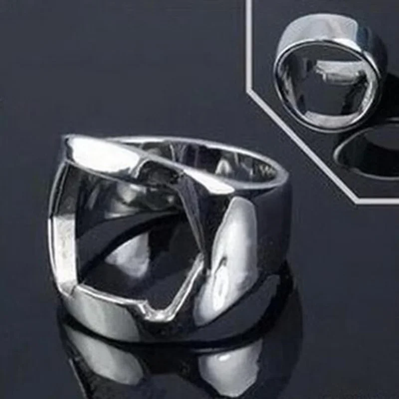 Description Picture 6 of item1-3Pcs Stainless Steel Finger Corkscrew Beer Bottle Opener Tool Versatile Ring-Shape Wine Bottles Open Bartender Tools
