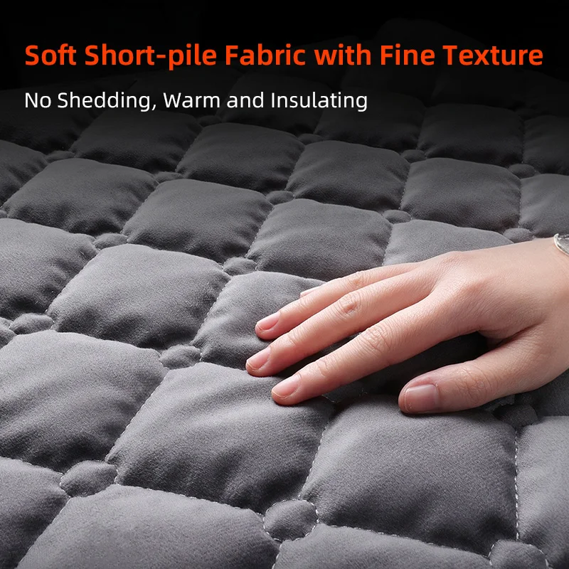 cigarette lighter heating pad Car Heating Pad Winter Car Seat Car Electric Heating Pad 12V Cigarette  Lighter Plug Thickened Warm Flocking No Backrest No Bindi