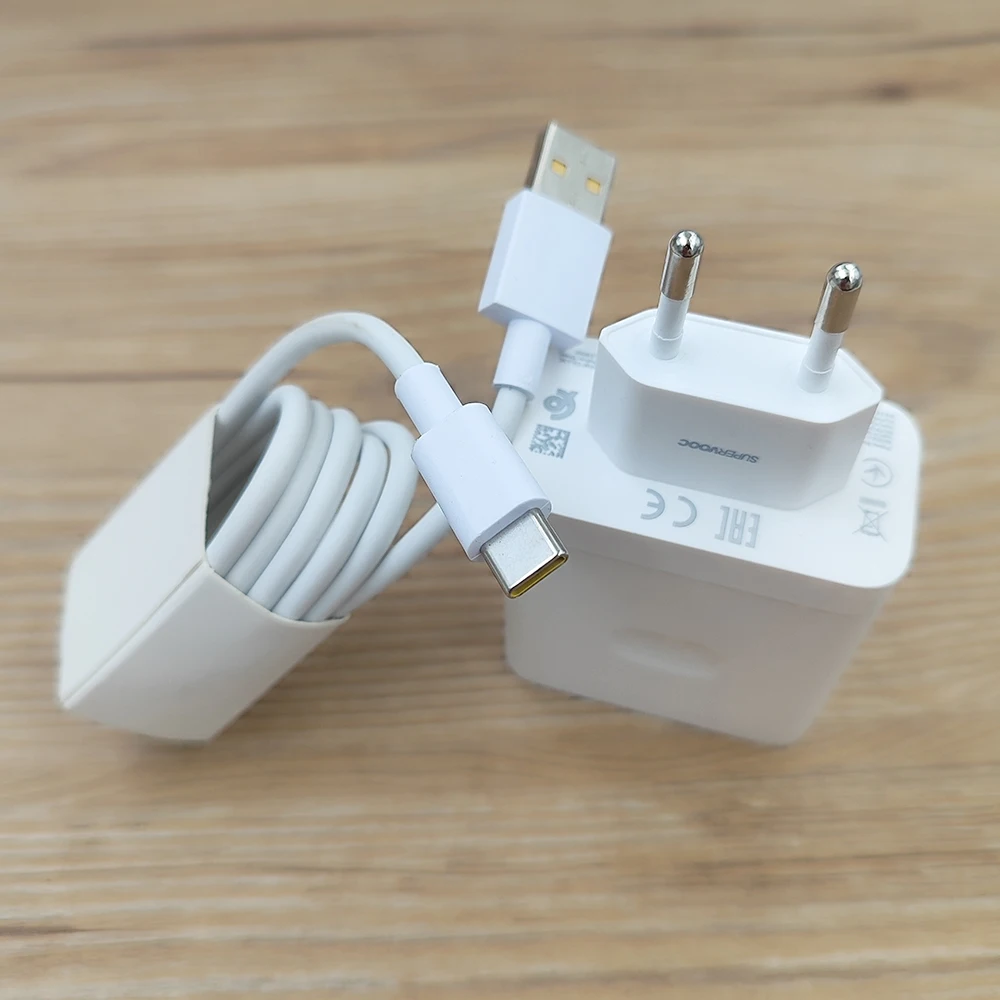 100W SuperVOOC Fast Charger with 10A Type C Cable and Quick Charging Adapter
