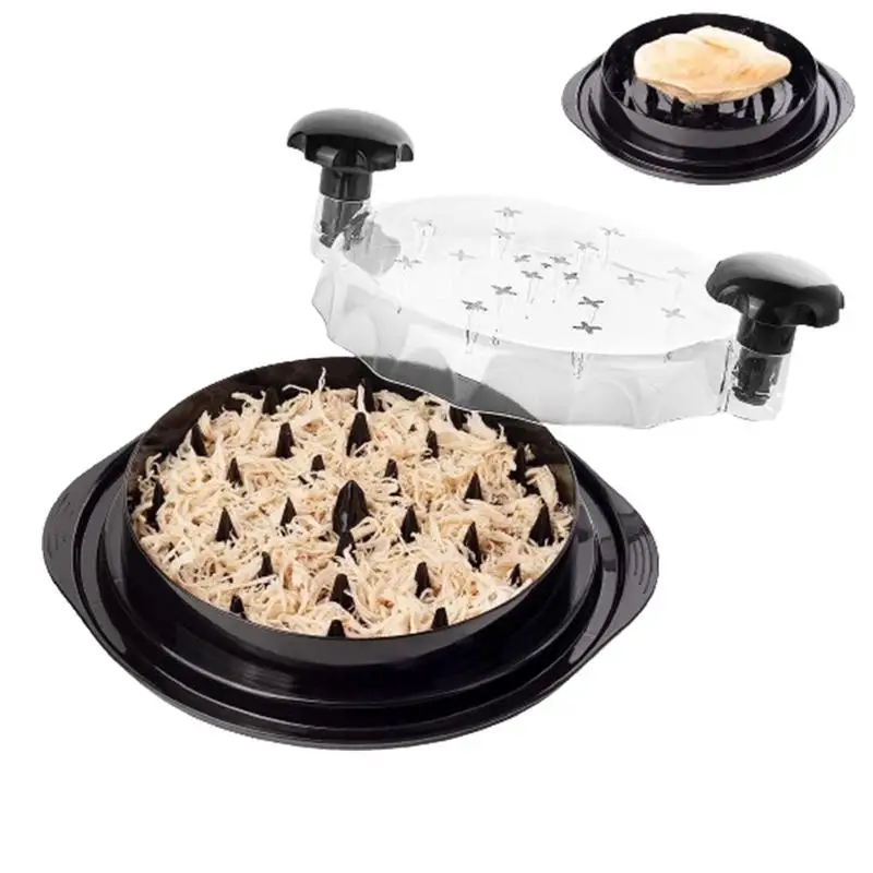 Chicken Shredder Large Heat-resistant Meat Shredder Machine with Clear Lid Ergonomic Handle Food Anti-slip Kitchen