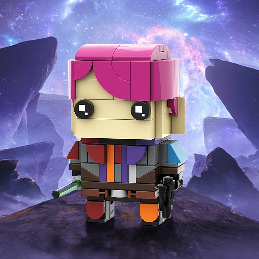 

Конструктор MOCPIXEL Brickheadz MOC Sabine Wren, детский подарок на день рождения, интеллектуальные фигурки, игрушечные кирпичи для мальчиков и девочек