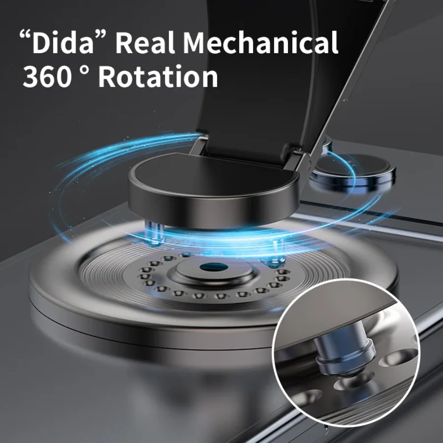 Foldable MagSafe Ring Holder - 360° Rotating Stand with Enhanced Grip for Desk, Viewing & Travel