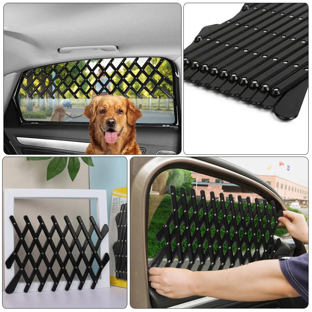 Portable pet fence dog barrier car window safety retractable gate for carriers outdoor protector