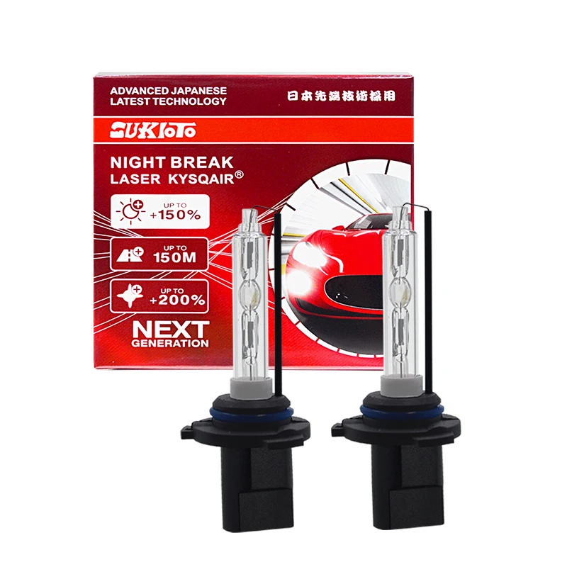 1 Pair SUKIOTO GENUINE H1 H7 H8 H9 H11 9005 HB3 9006 HB4 D2H 55W HID AC Xenon Bulb 12V Car Headlight Lamp Kit 4300K 5500K 6000K