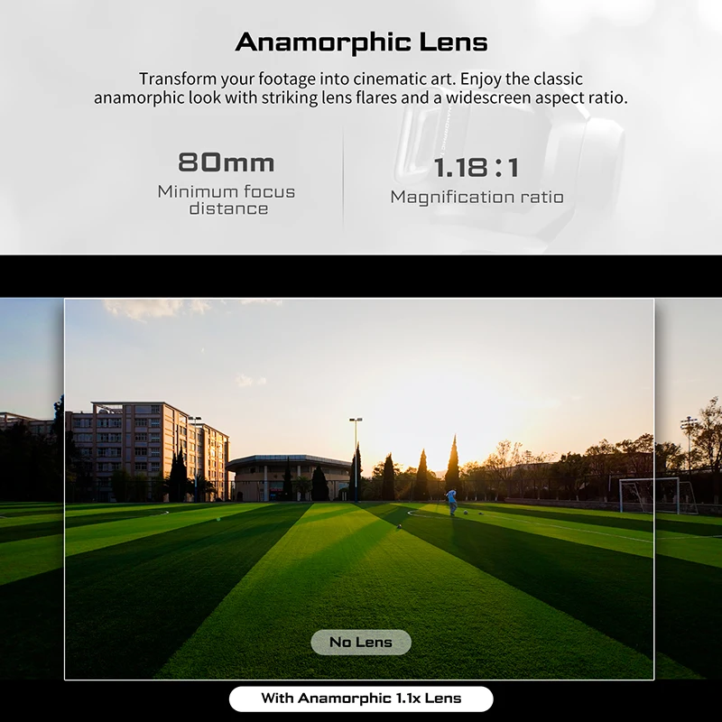 Freewell 2-in-1 Macro 40mm & Wide Angle 0.9x Lens Filter Kit for Pocket 3-Includes Anamorphic 1.1x Lens, ND8/ND32/ND128 Filters 4