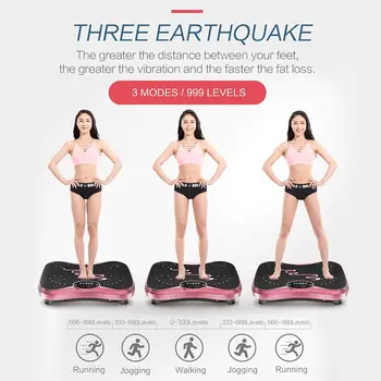 Vibration Plate Exercise Machine Whole Body Workout Vibration Fitness Platform for Home Fitness & Weight Loss + Remote + Loop Re 4