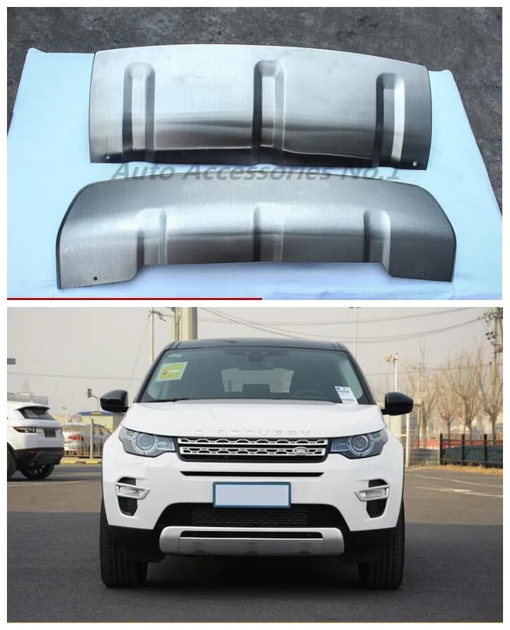 

Fits For Land Rover Discovery Sport 2015 2016 2017 2018 2019 Stainless Steel Car Front Rear Bumper Protector Guard Plate