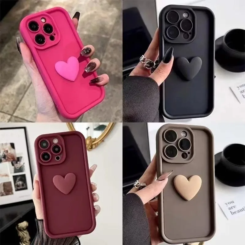 Luxury Cute 3D Love Heart Phone Case Cover