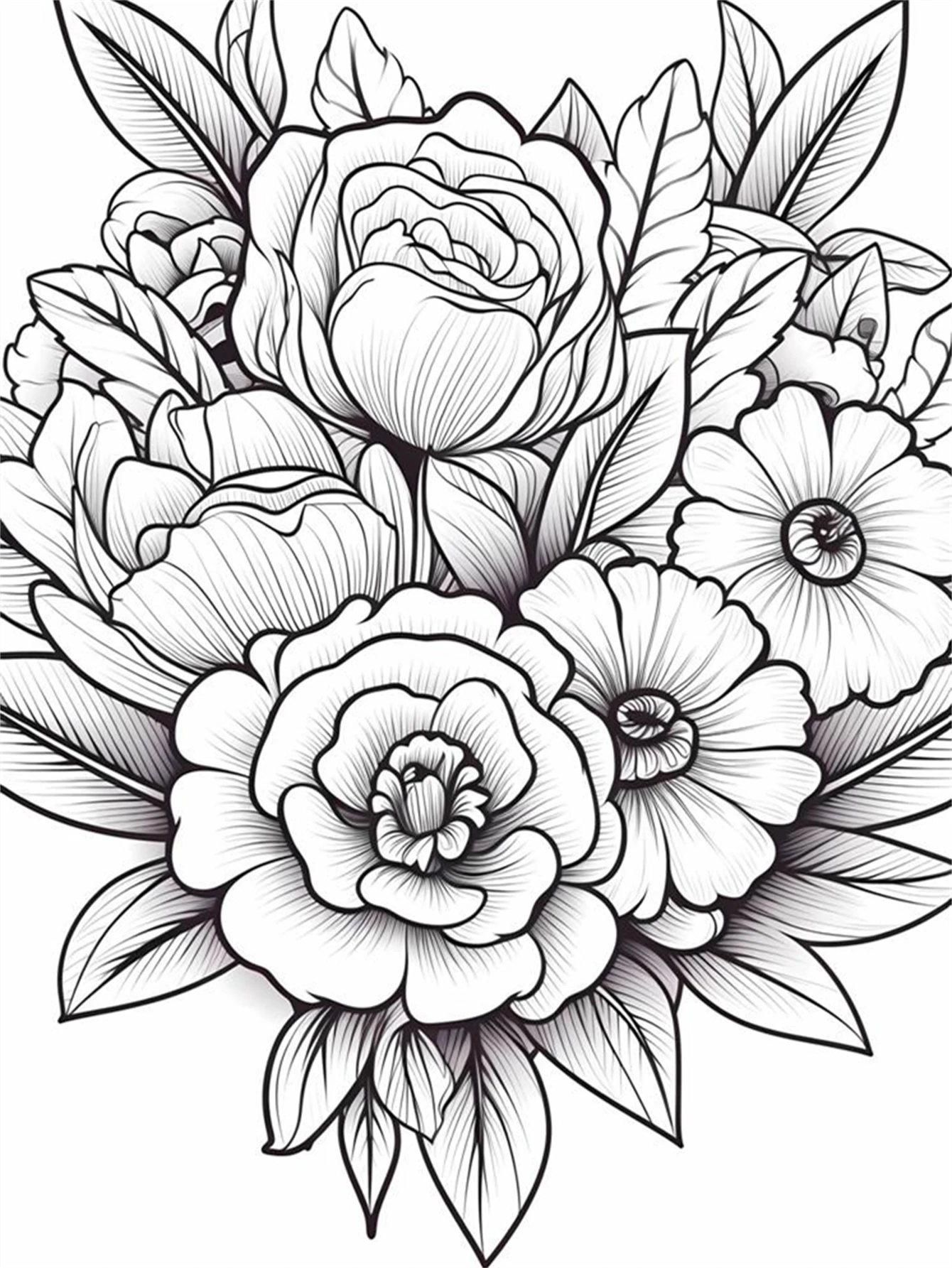 1pc Charming Tulips Art Coloring Book Original Upgraded Paper Thickened 22 Pages Coloring Books Gift For Holiday Birthday 4