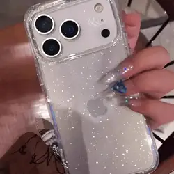 Advanced Minimalist Transparent Glitter Phone Case - Y2K Cover - iPhone 12 Mini (ONLY CASE)