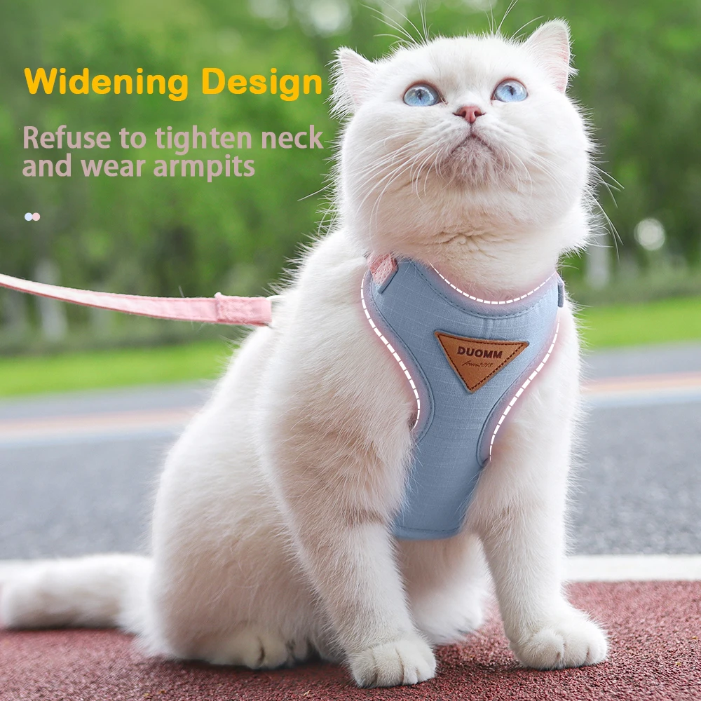 Cat Harness Leash Set Adjustable Puppy Harness Vest Escape