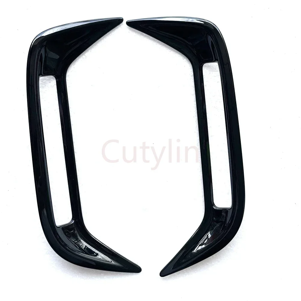 도요타 야리스 크로스 2020-2023 블랙 후면 안개등 램프 커버 트림, 안개등 프레임 스티커, 자동차 스타일링 외부 액세서리