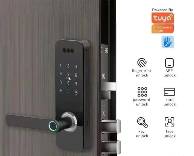 003 3D Face Recognition Camera With Handle and Keyless Fingerprint Smart Lock 2