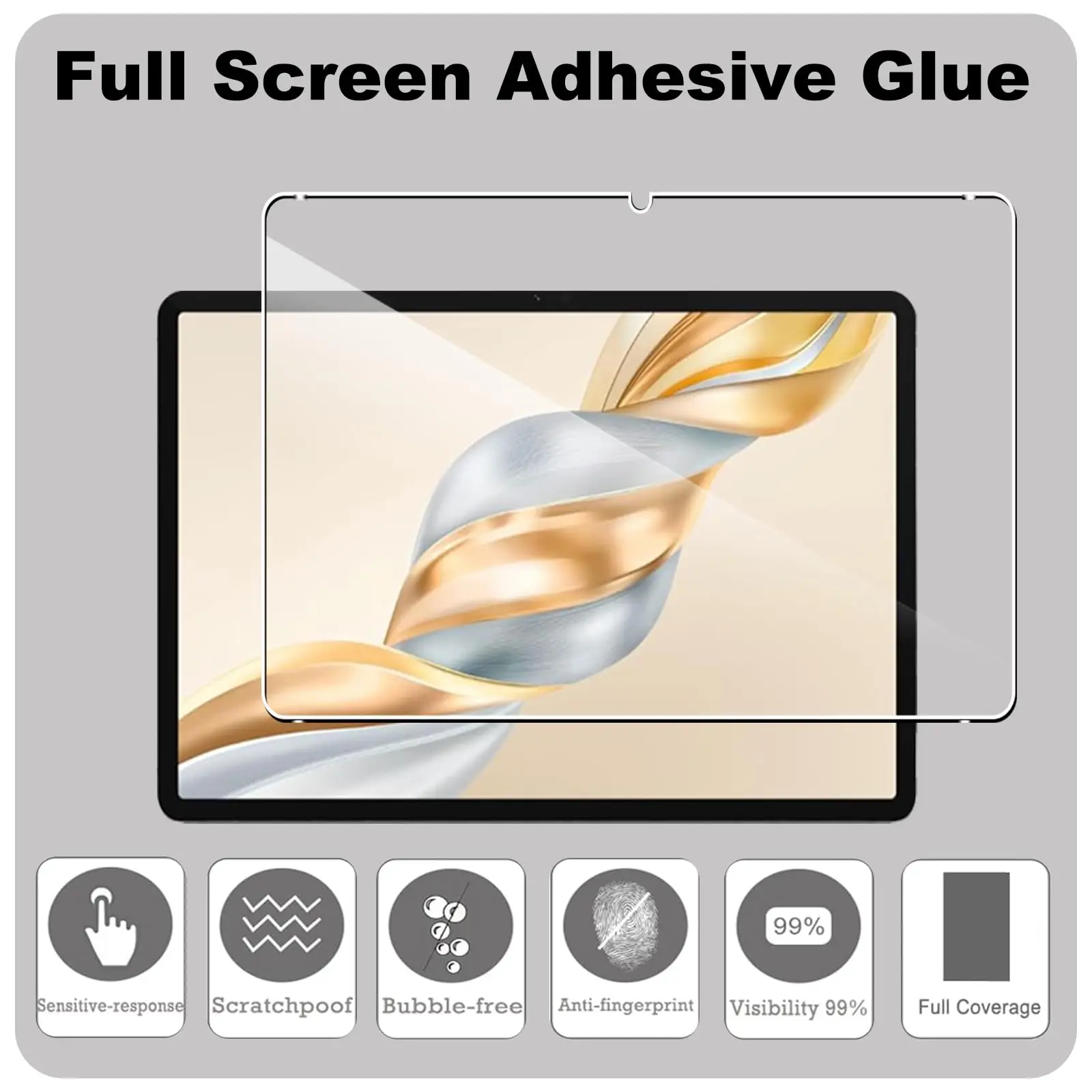 Premium Transparent Tempered Glass Screen Protector - 11.5 inch, 9H Hardness, Anti-Scratch & Anti-Fall