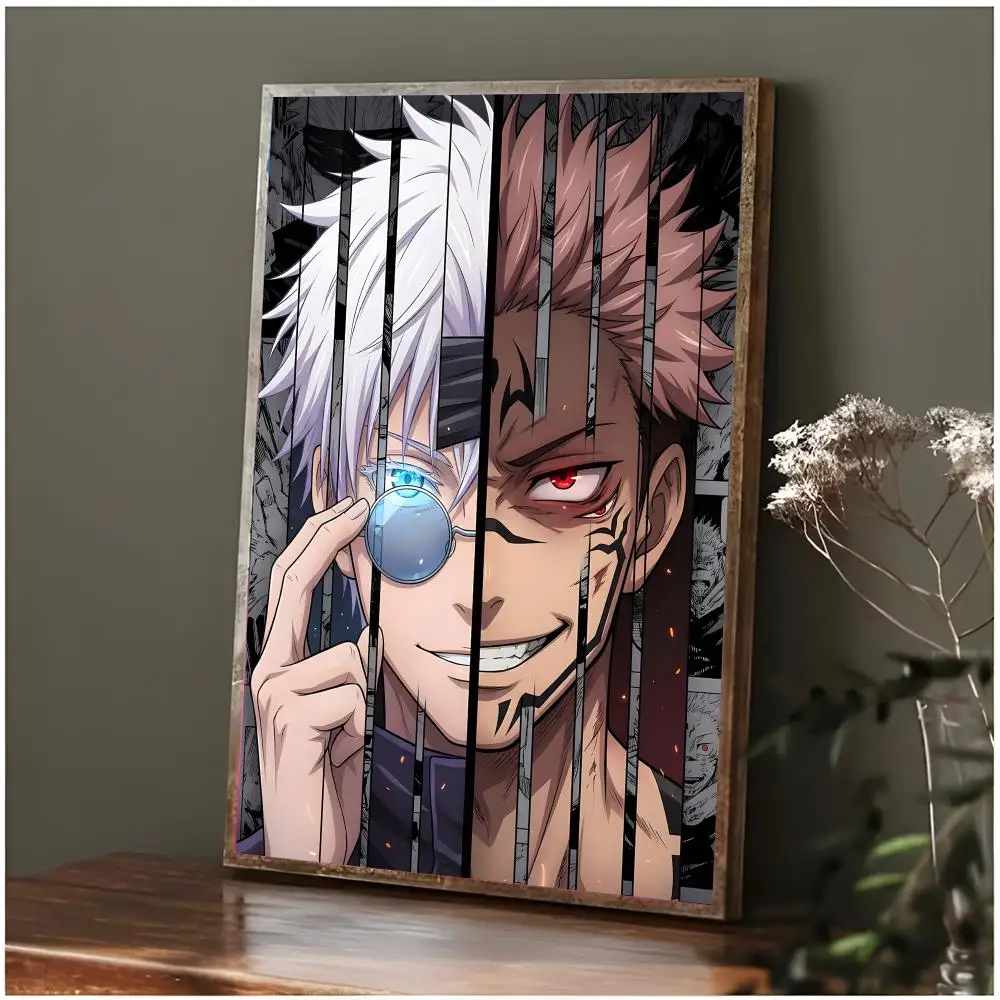 Contemporary Satoru Gojo Anime Wall Art Poster for Bedroom or Living Room