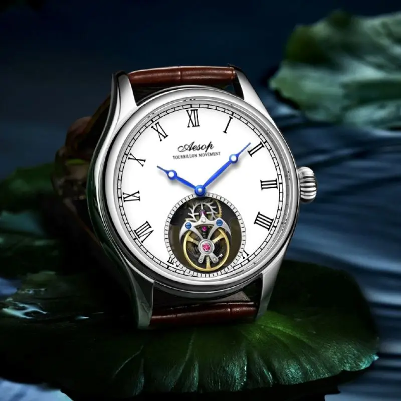 AESOP 7061 Watch for Business Men Waterproof Mechanical Watches Flying Tourbillon Male Skeleton Man Brand Luxury Clocks 2023 New 2