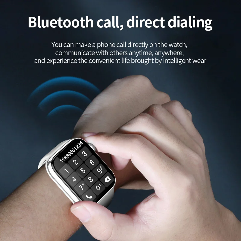 LIGE For Apple Watch Ultra Series 8 Smart Watch Men HealthTrack Sports Bracelet lVoice Assistant Bluetooth Call Smartwatch Women 2