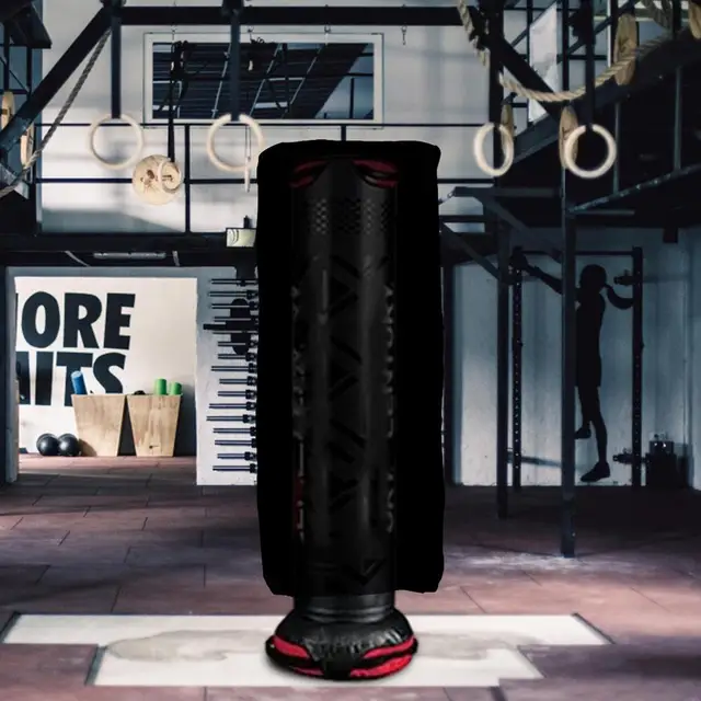 Copertura Impermeabile Per Sacco Da Boxe MunteLock - Tessuto Oxford 420D, Cerniera Laterale, Presa D'Aria, Marrone 40x145 Cm - Foto 8