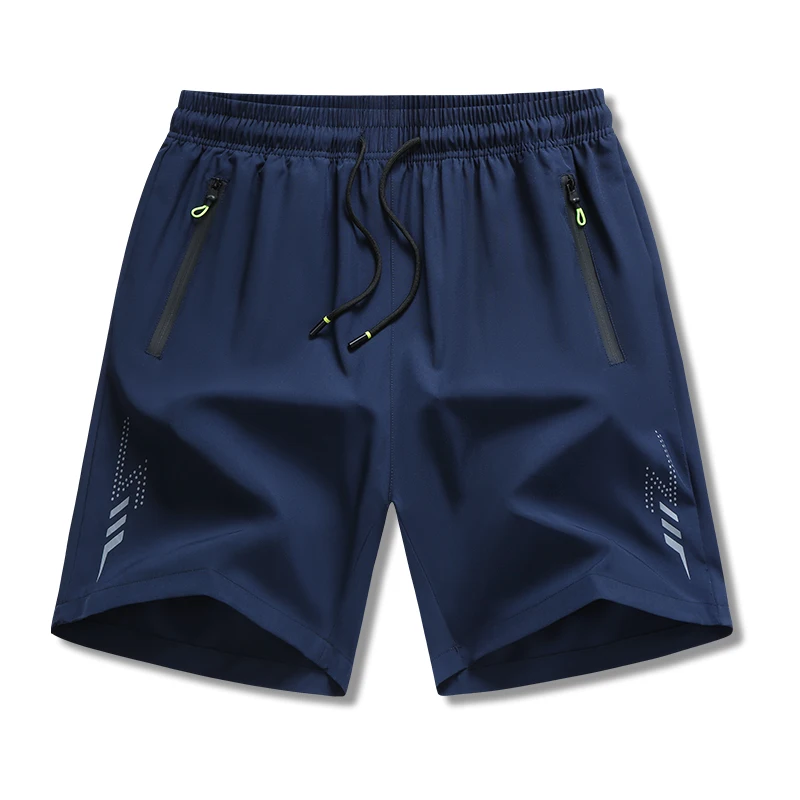 Sports Shorts Casual Sports Shorts for Men's Summer Ice Silk Breathable Loose Large Size Cool and Quick Drying Fashion Elastic Casua