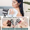 Shower Rain Head 4 Modes Shower Head High Pressure Portable Shower Filter Rainfall Faucet Tap Bathroom Faucet Home Bathroom Set 4
