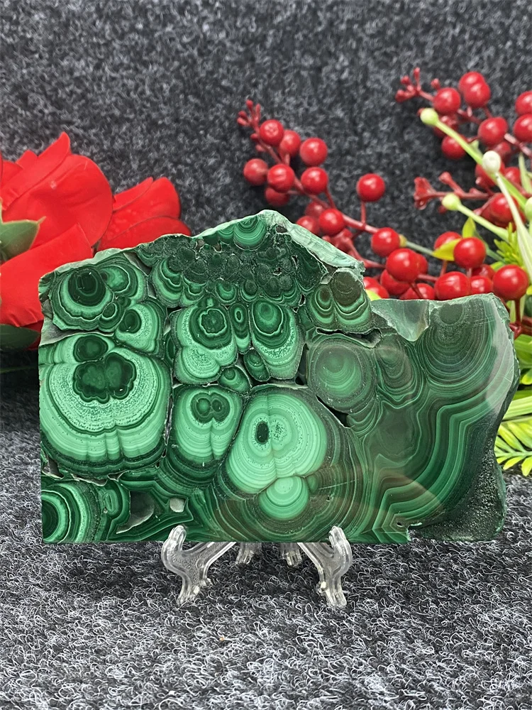 

Natural Malachite Flakes Quartz Ore Specimens For Home Office Decoration Feng Shui Gifts Room Decor