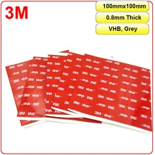  VHB 3M 5608 Double Sided Adhesive Acrylic Foam Tape Sticker Mounting Tape Gray 100mm*100mm*0.8mm 