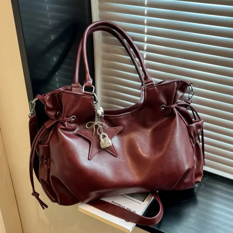 Elegant Retro Tote Bag - Luxury Large-Capacity Shoulder & Crossbody Women's Handbag