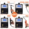 HZXVOGEN 4 In 1 HBM2280 200A Synergy Semi-automatic Welding Machine Inverter Welder Gasless Gas MIG Aluminum ARC MMA Tig Tools 2