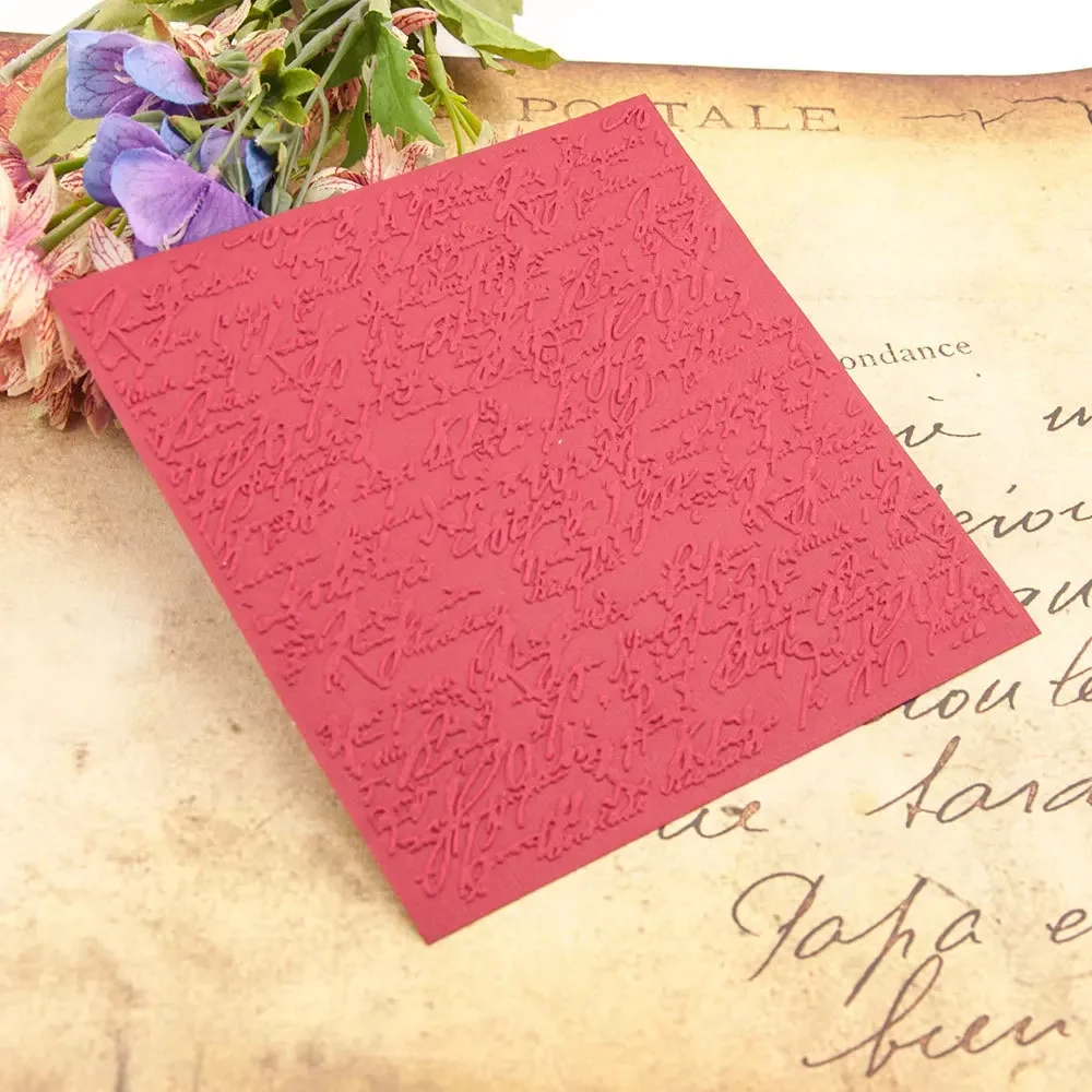 ocean/rose/handwritten characters Embossing Folder Plastic Plates For Paper Card Cutting Die Decoration Scrapbooking Embosser plastic embossing folder embossing folder