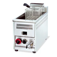 OT71A Commercial Restaurant Adjustable LPG Gas Deep Fryer With Temperature Control 2