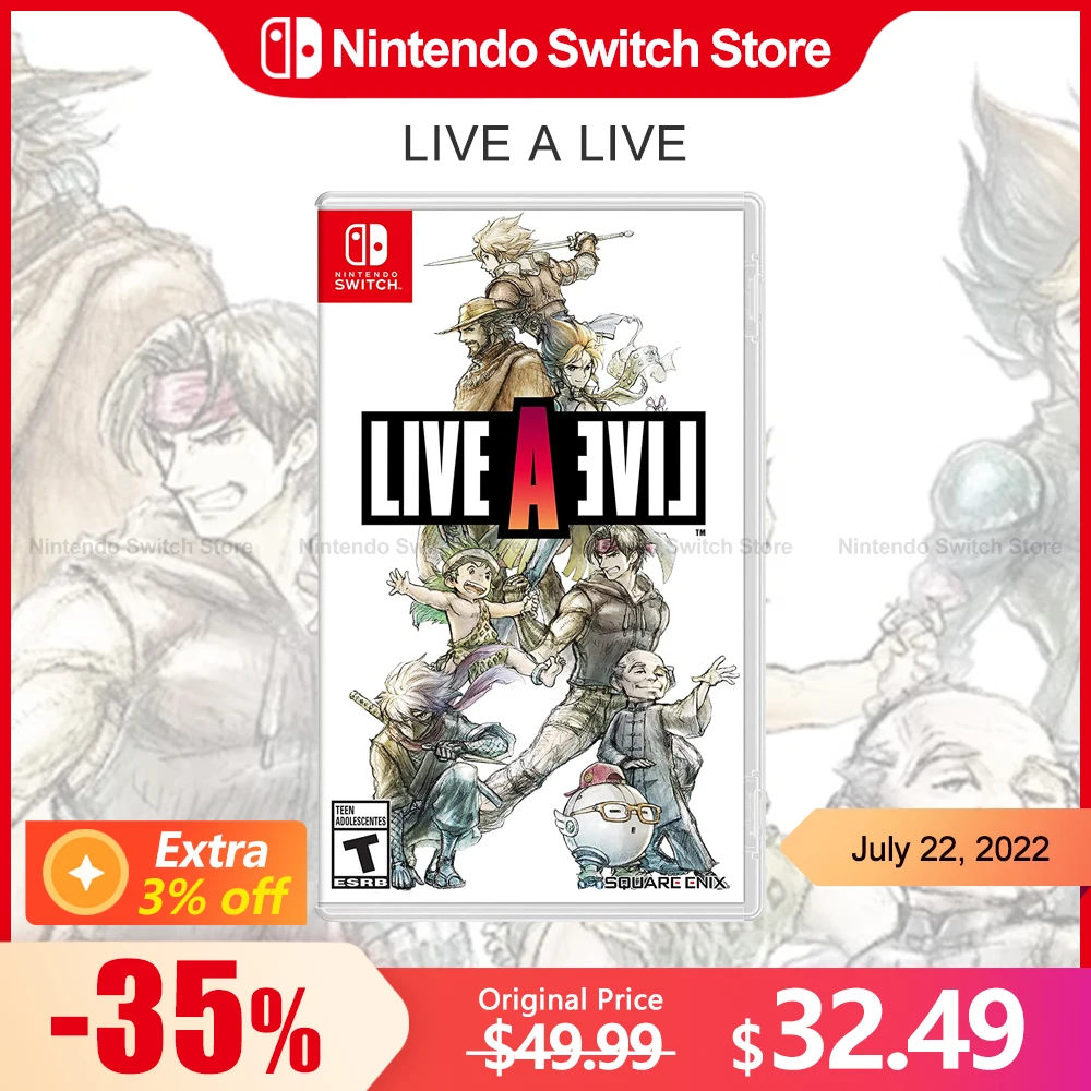 Live A Live Nintendo Switch Game Deals 100% Original Physical Game Card Rpg Genere Support 1 Player Per Nintendo Switch Oled Lite