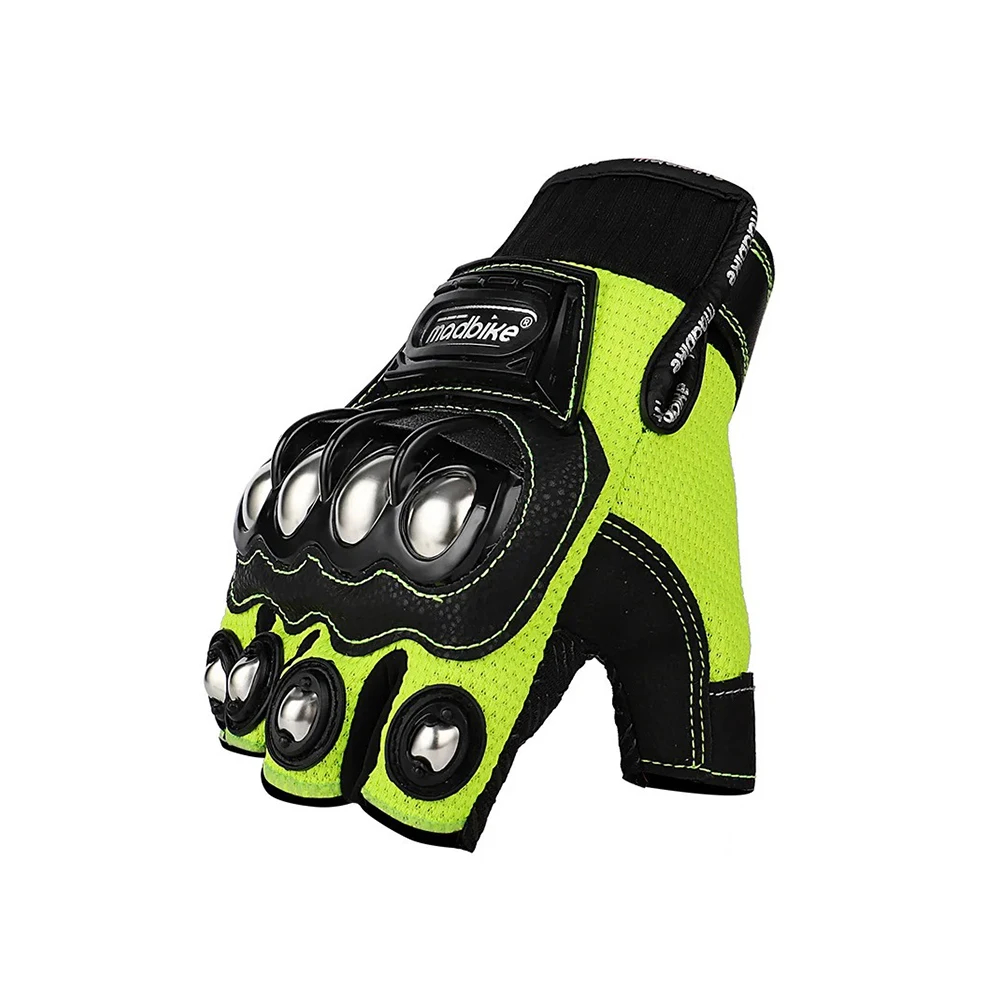 Motobike Knitting Guantes 남여 남성 여성 오토바이 여름 통기성 승마 보호 장비 반 손가락 스포츠 바이커 장갑